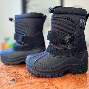 Totes Toddler little kids boys girls Waterproof Winter BOOTS slip on 10T black